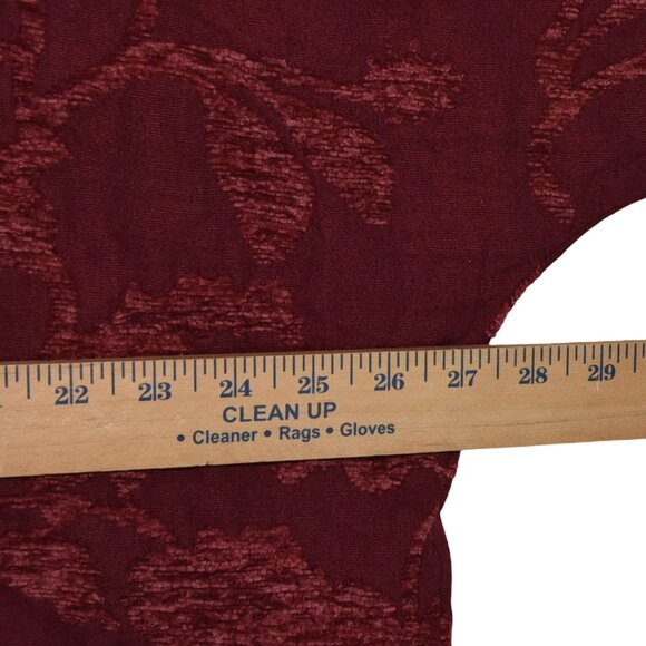 Chico’s Red Fringe Kimono Jacket L/XL Boho Western Floral Drape Open Front - Picture 6 of 8